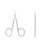 Cuticle scissors with curved blades and larger handles - 1 БР.