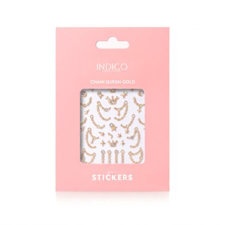 Nail stickers self-adhesive Chain Queen Gold - 1 бр.
